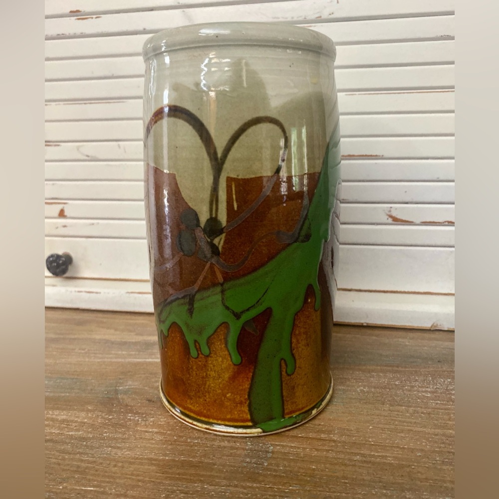 Handmade stoneware vase - Picture 2 of 12